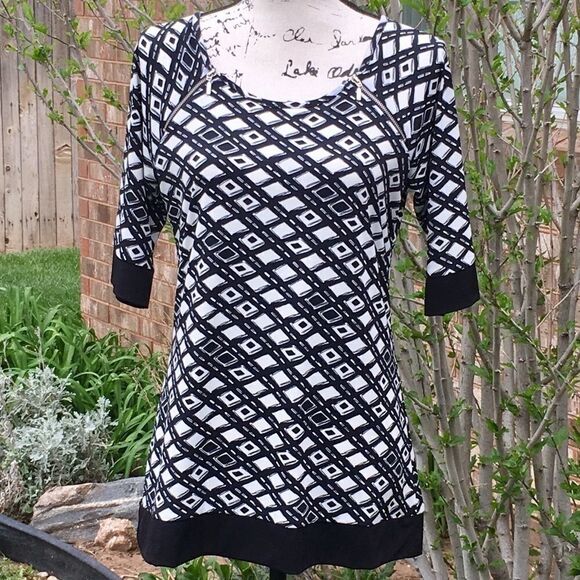EUC SUSAN LAWRENCE Zipper Front Top - Picture 1 of 6